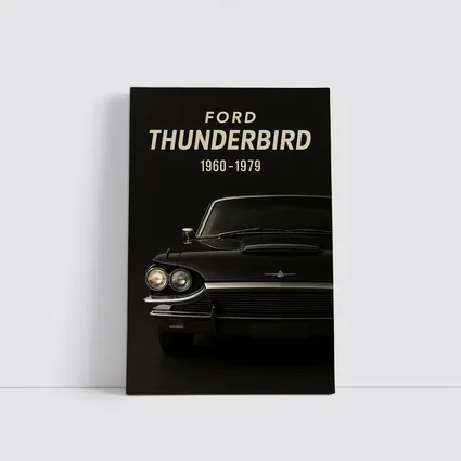 Ford Thunderbird Classic Car Dark Background