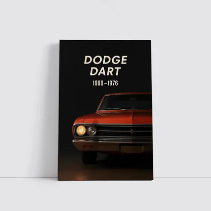 Dodge Dart Classic Muscle Car Dark Background