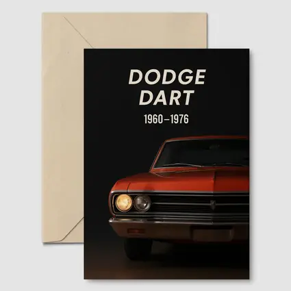 Dodge Dart Classic Muscle Car Dark Background