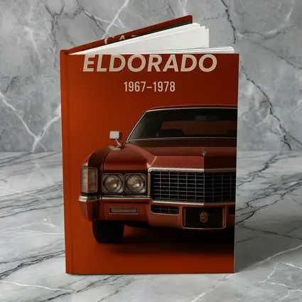 Cadillac Eldorado Classic Car Red Background
