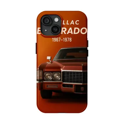 Cadillac Eldorado Classic Car Red Background