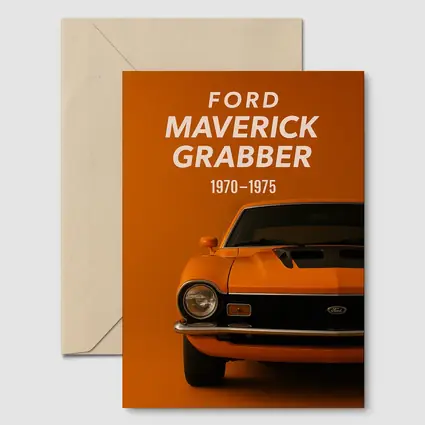 Ford Maverick Grabber Classic Muscle Car Orange