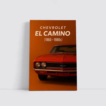 Chevrolet El Camino Classic Muscle Car Orange