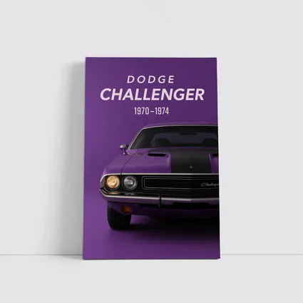 Dodge Challenger Classic Muscle Car Purple