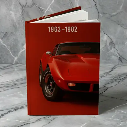 Chevrolet Corvette Classic Red Muscle Car Art