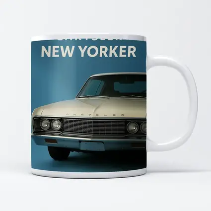 Chrysler New Yorker Classic Car Blue Background