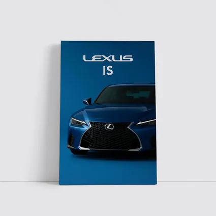 Lexus IS Blue Studio Front View