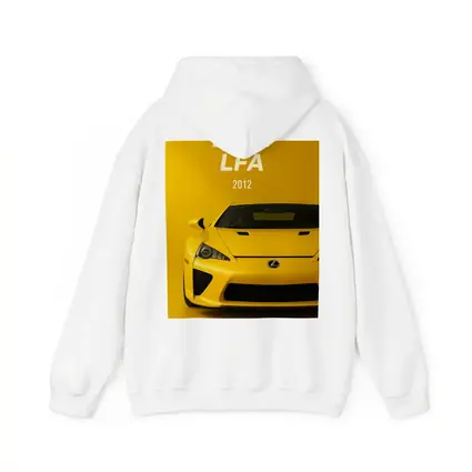 Lexus LFA Yellow Supercar Front View