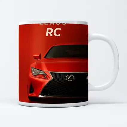 Lexus RC Sports Coupe Red Background