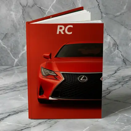 Lexus RC Sports Coupe Red Background