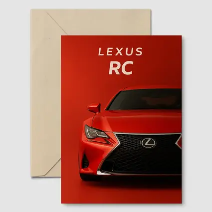 Lexus RC Sports Coupe Red Background