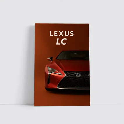 Lexus LC Red Sports Car Front View