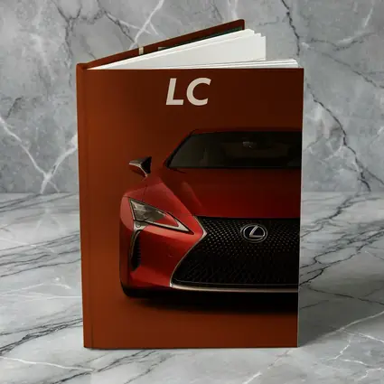 Lexus LC Red Sports Car Front View