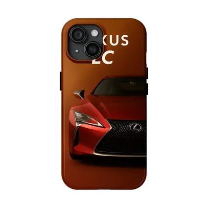 Lexus LC Red Sports Car Front View