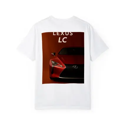 Lexus LC Red Sports Car Front View