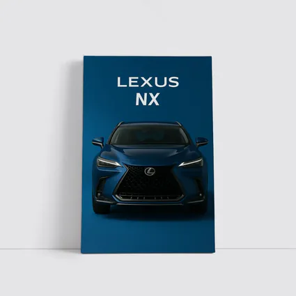Lexus NX Blue Front View Dark Background