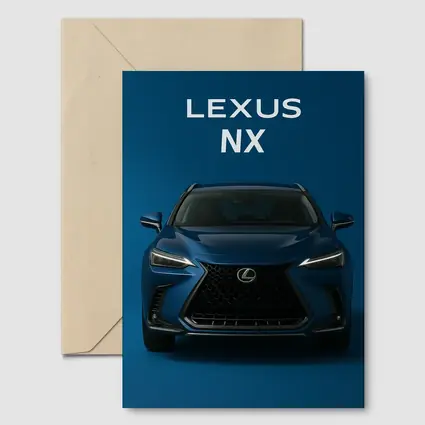 Lexus NX Blue Front View Dark Background