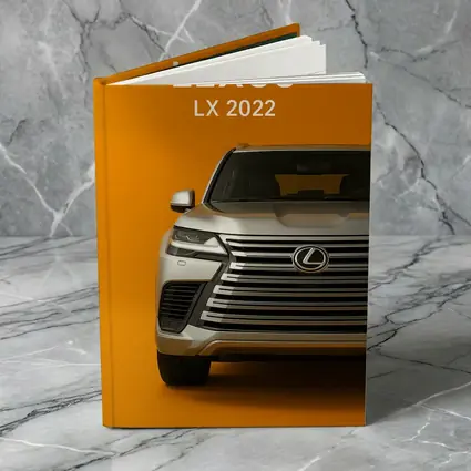 Lexus LX Front View Orange Background
