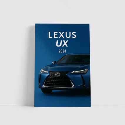 Lexus UX 2023 Blue Crossover Dark Background