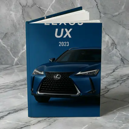 Lexus UX 2023 Blue Crossover Dark Background