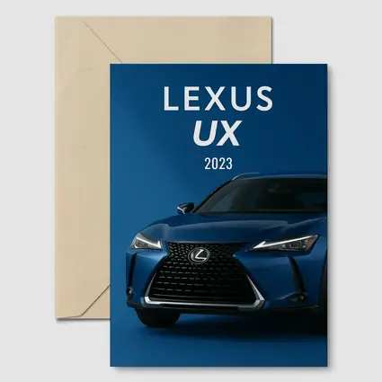 Lexus UX 2023 Blue Crossover Dark Background