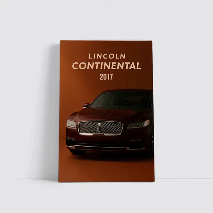 Lincoln Continental 2017 Deep Red Studio