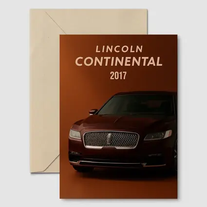 Lincoln Continental 2017 Deep Red Studio