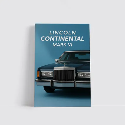 Lincoln Continental Mark VI Blue Studio