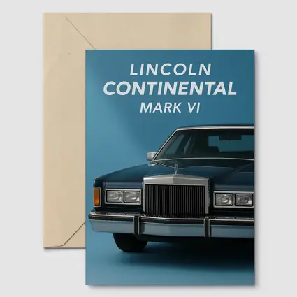 Lincoln Continental Mark VI Blue Studio