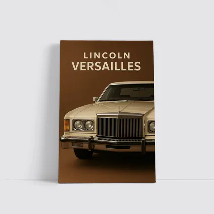 Lincoln Versailles Classic Car Brown Background