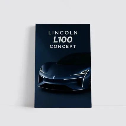 Lincoln L100 Concept Car Dark Blue