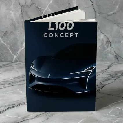 Lincoln L100 Concept Car Dark Blue