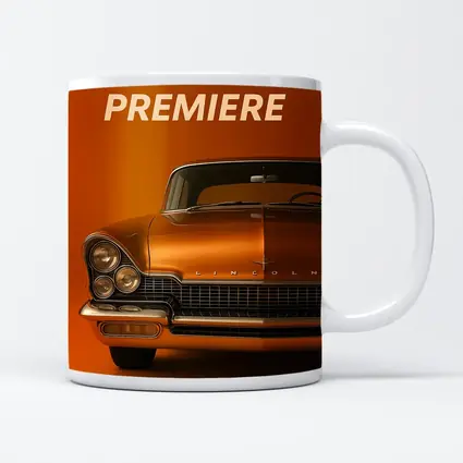 Lincoln Premiere Classic Car Orange Background