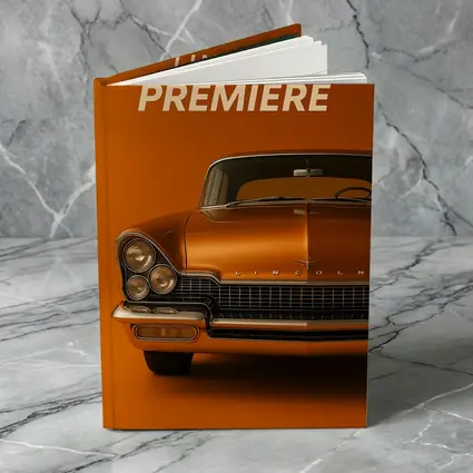 Lincoln Premiere Classic Car Orange Background