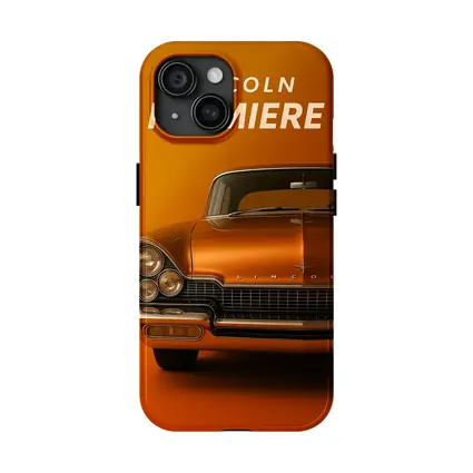 Lincoln Premiere Classic Car Orange Background