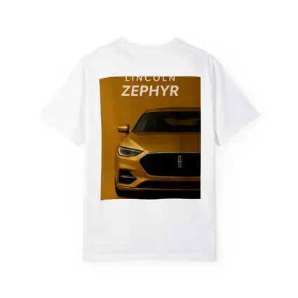 Lincoln Zephyr Gold Front View Art