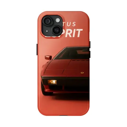 Lotus Esprit Red Minimal Car Art