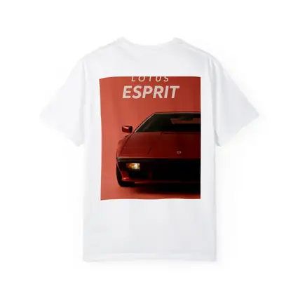 Lotus Esprit Red Minimal Car Art