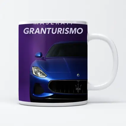 Maserati GranTurismo Blue On Purple Background