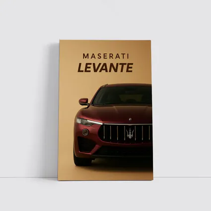 Maserati Levante SUV Deep Red Front View