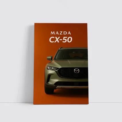 Mazda CX-50 Front View Orange Background