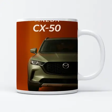Mazda CX-50 Front View Orange Background