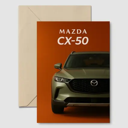 Mazda CX-50 Front View Orange Background