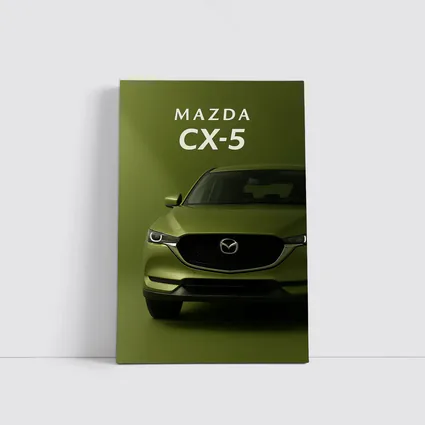 Mazda CX-5 Front View Green Background