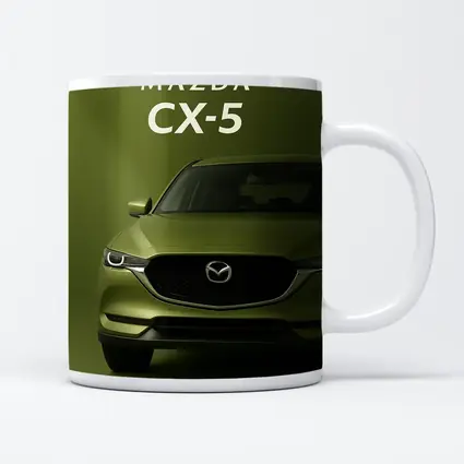 Mazda CX-5 Front View Green Background