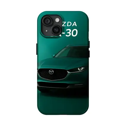 Mazda CX-30 Green SUV Dark Background