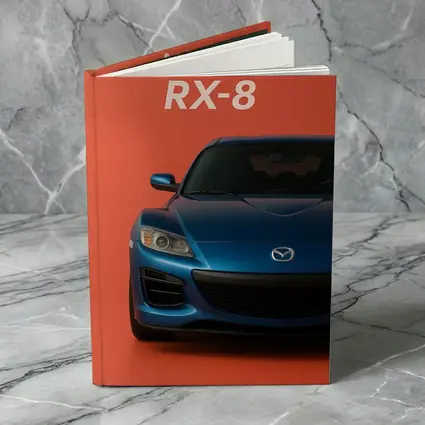 Mazda RX-8 Front View Orange Background