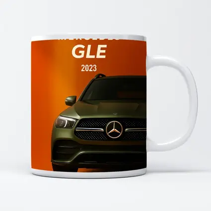 Mercedes GLE SUV Bold Orange Background