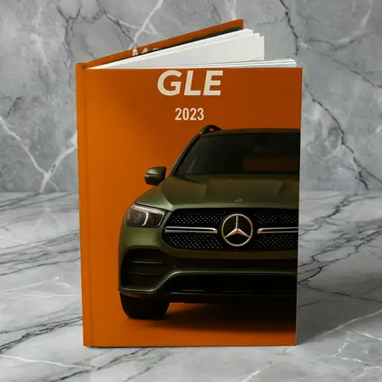 Mercedes GLE SUV Bold Orange Background