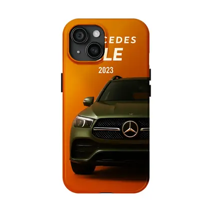 Mercedes GLE SUV Bold Orange Background